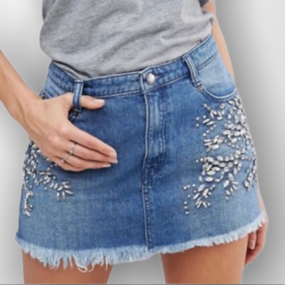 Free People Shine Bright Shine Jean Mini S…